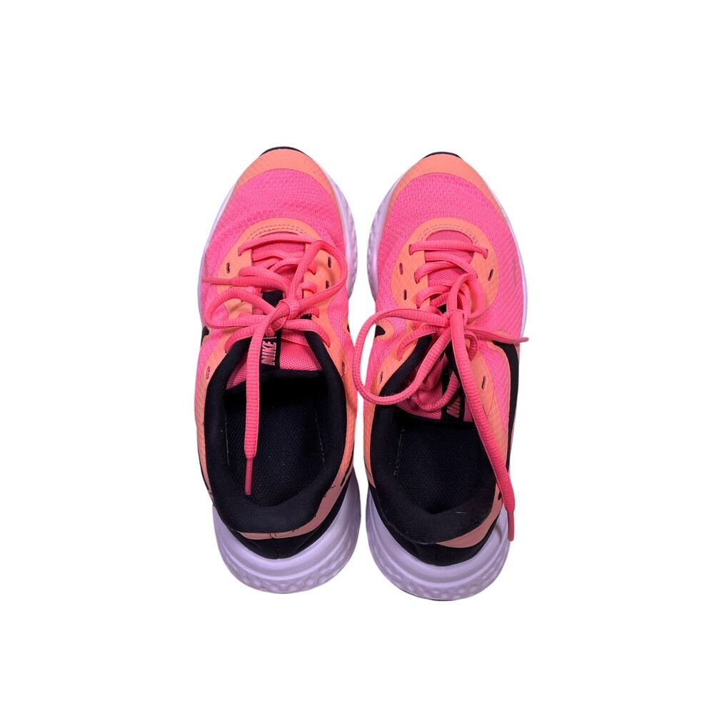 Nike Revolution 5 Pink Black Girls 5.5Y / Womens 7 Lightweight Running Sneakers - Picture 4 of 7